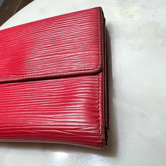 Louis Vuitton Red Epi Compact Wallet EUC - Picture 8 of 12